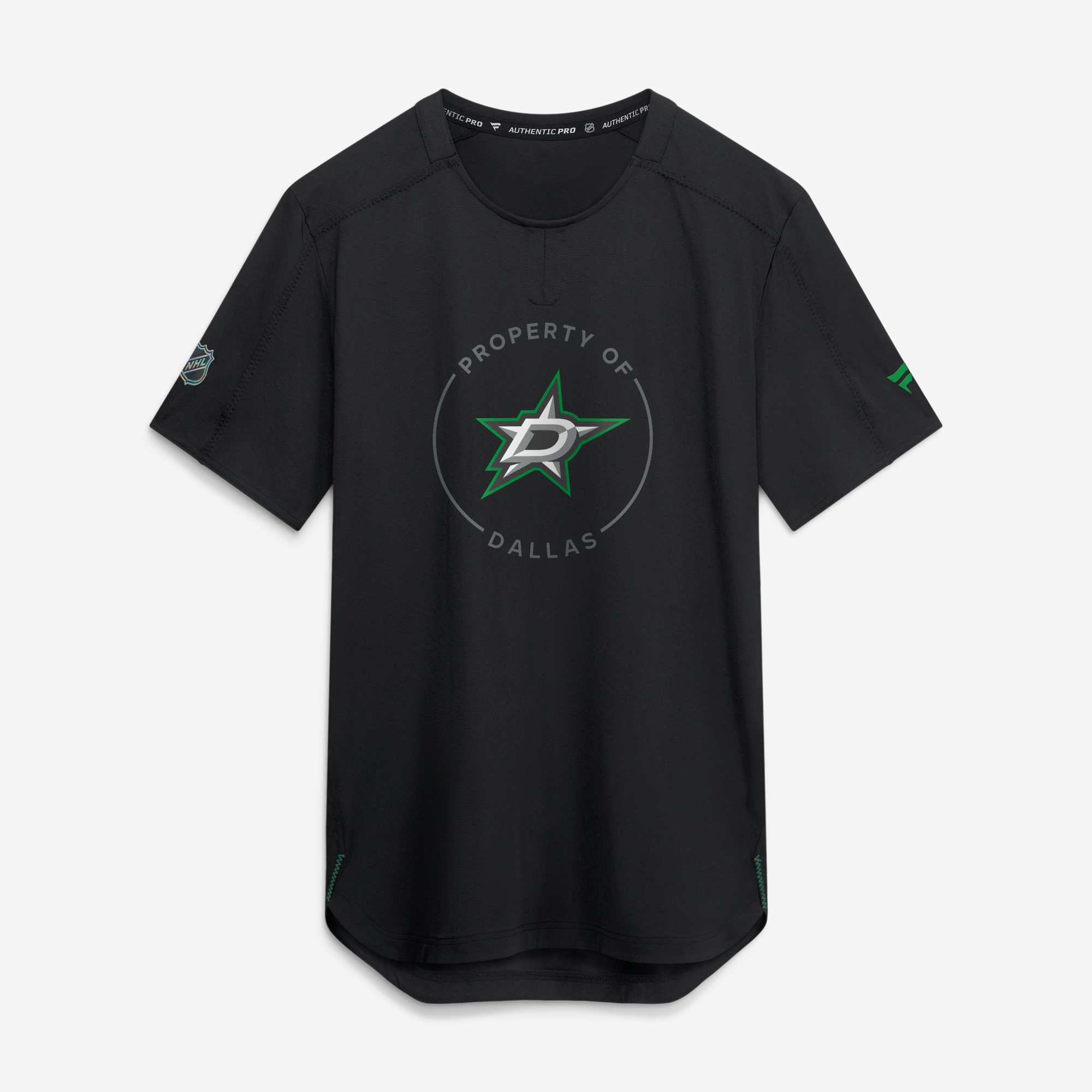 Men's Fanatics Black Dallas Stars Authentic Pro Train Performance T-Shirt