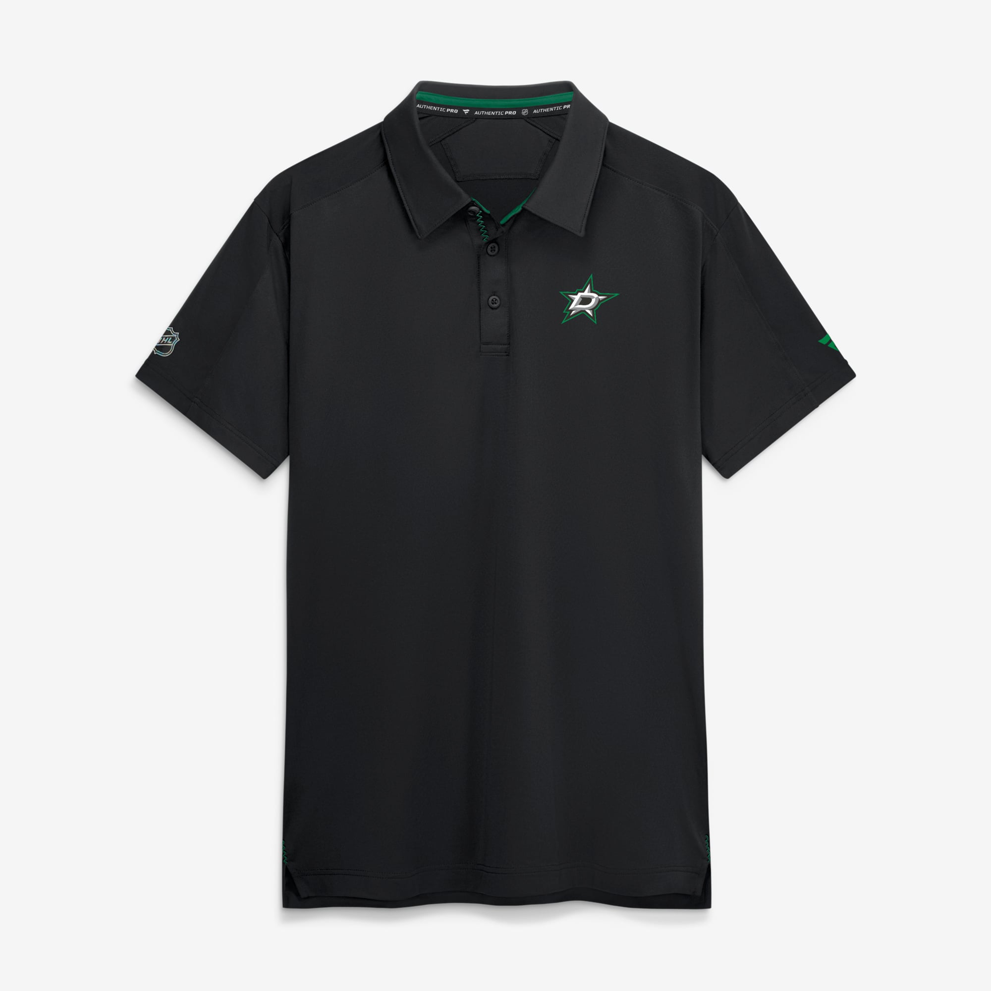 Men's Fanatics Black Dallas Stars Authentic Pro Rink Polo