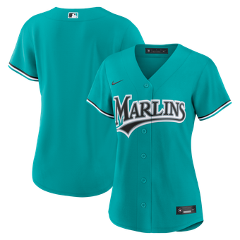 Women's Nike  Teal Miami Marlins Alternate Replica Jersey