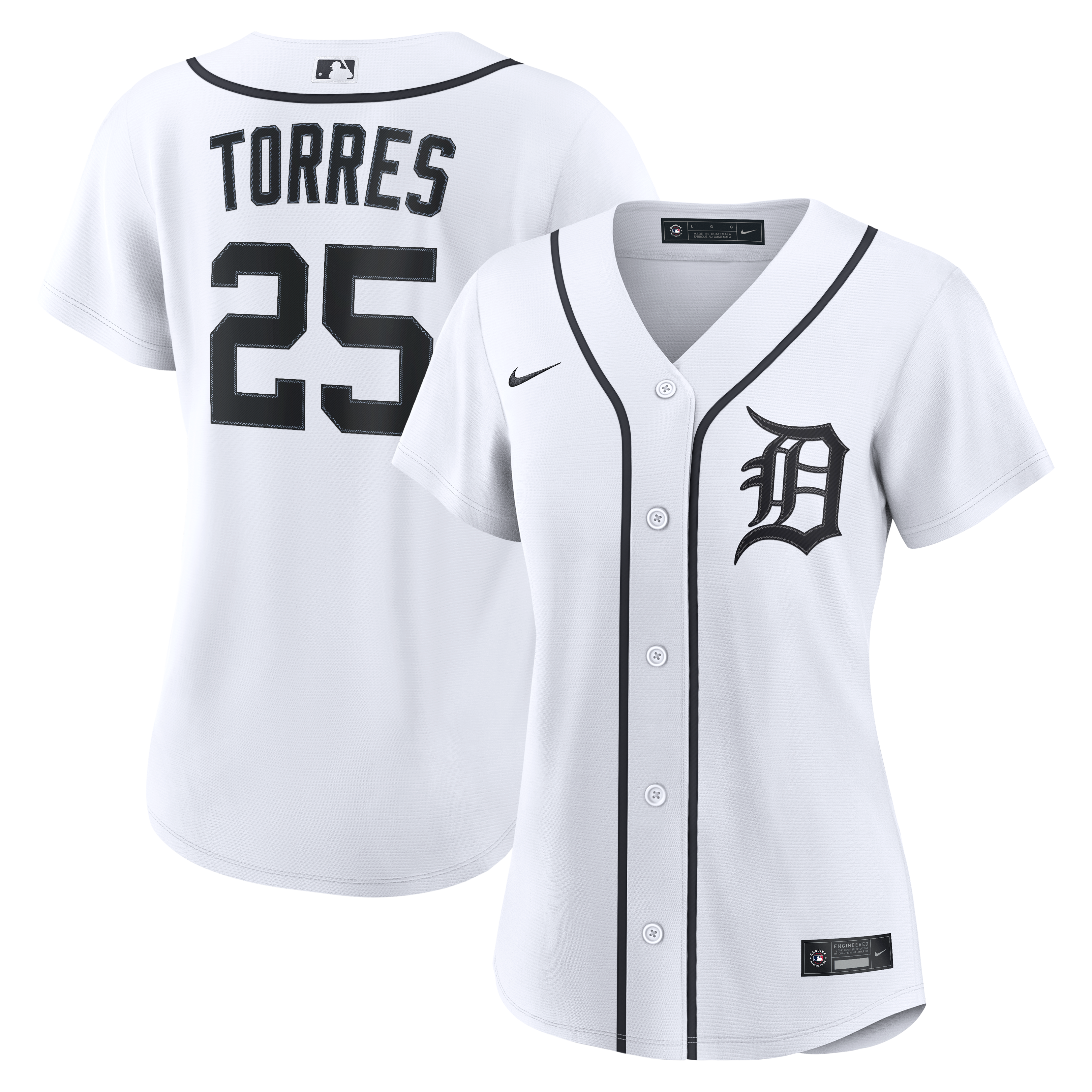 Women's Nike Gleyber Torres White Detroit Tigers Home Replica Jersey