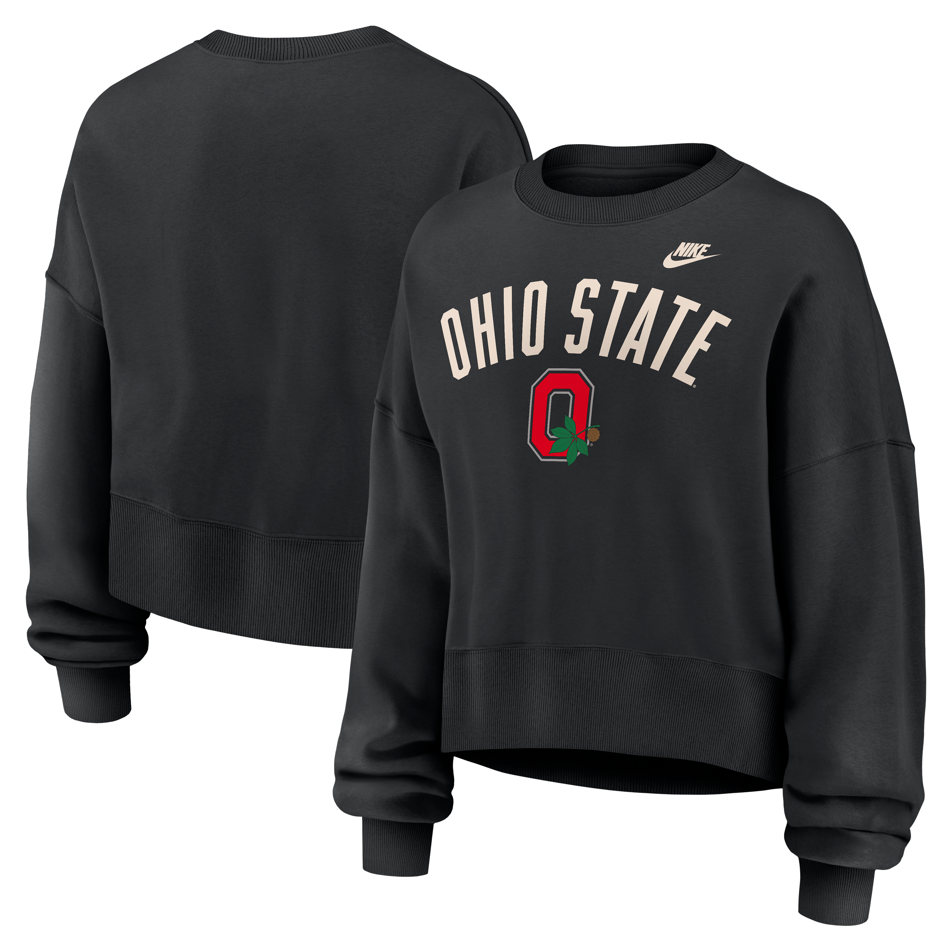 Women's Nike Black Ohio State Buckeyes Legacy Fleece Sweatshirt