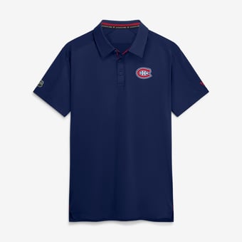 Men's Fanatics Navy Montreal Canadiens Authentic Pro Rink Polo