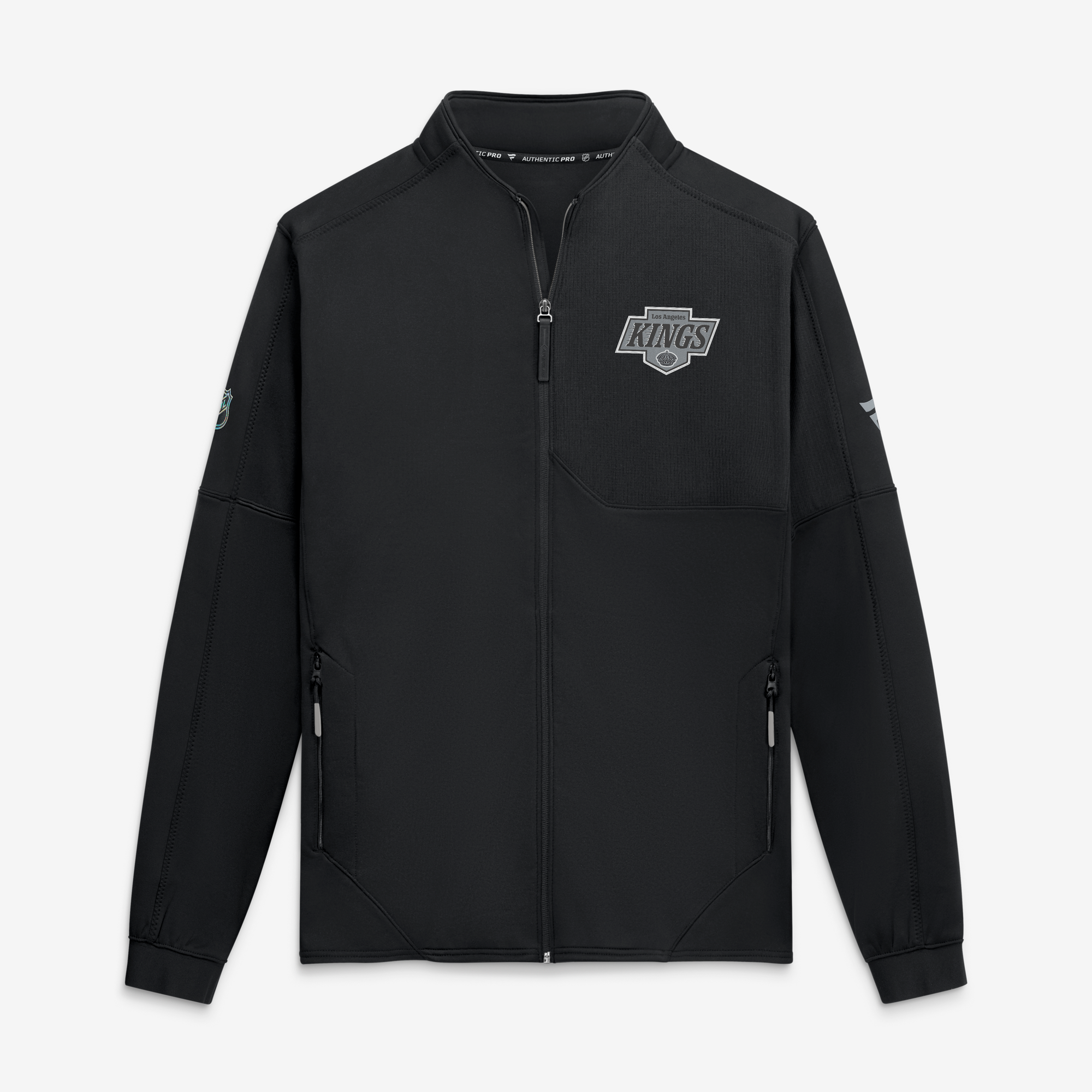 Men's Fanatics Black Los Angeles Kings Authentic Pro Rink Fleece Full-Zip Jacket