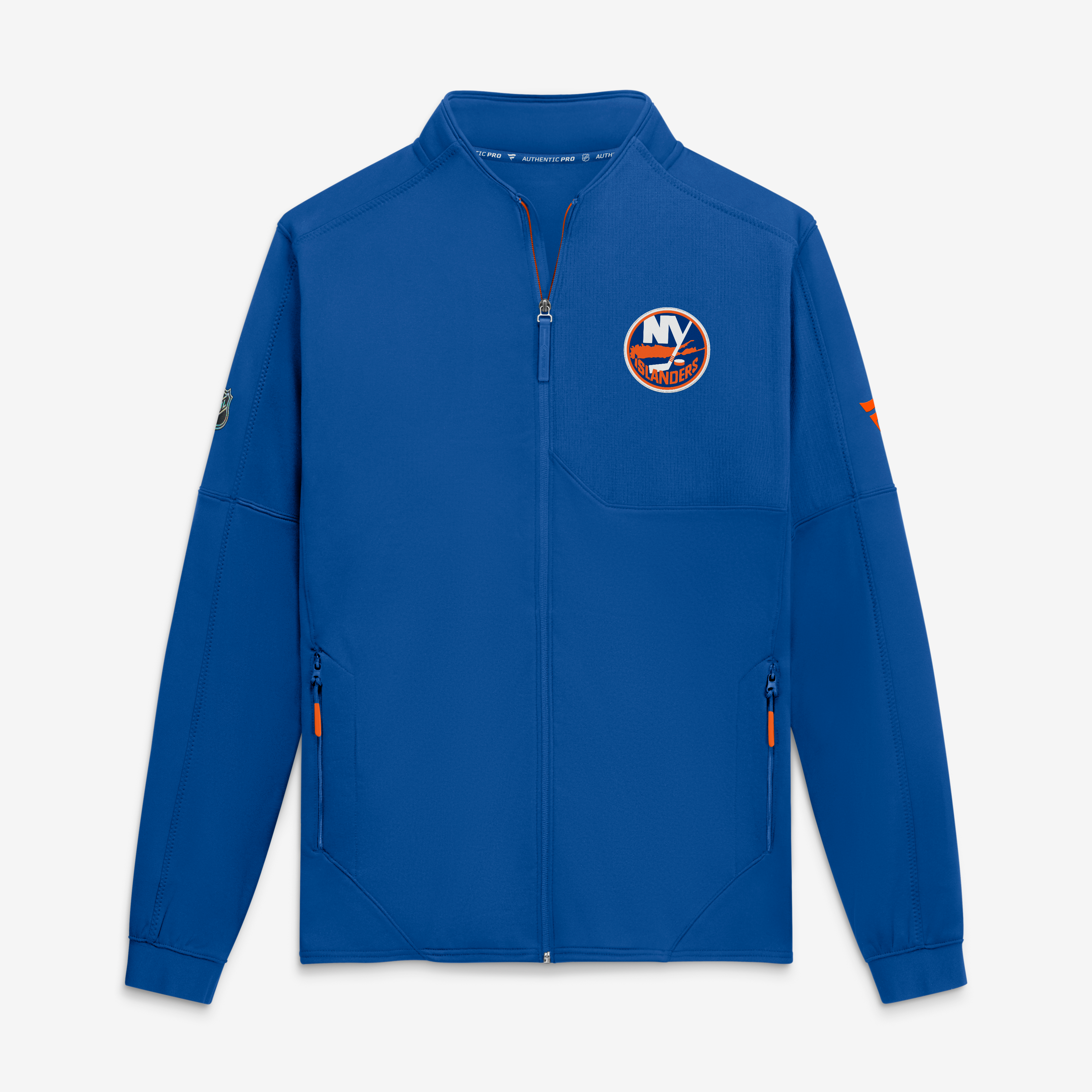 Men's Fanatics Royal New York Islanders Authentic Pro Rink Fleece Full-Zip Jacket
