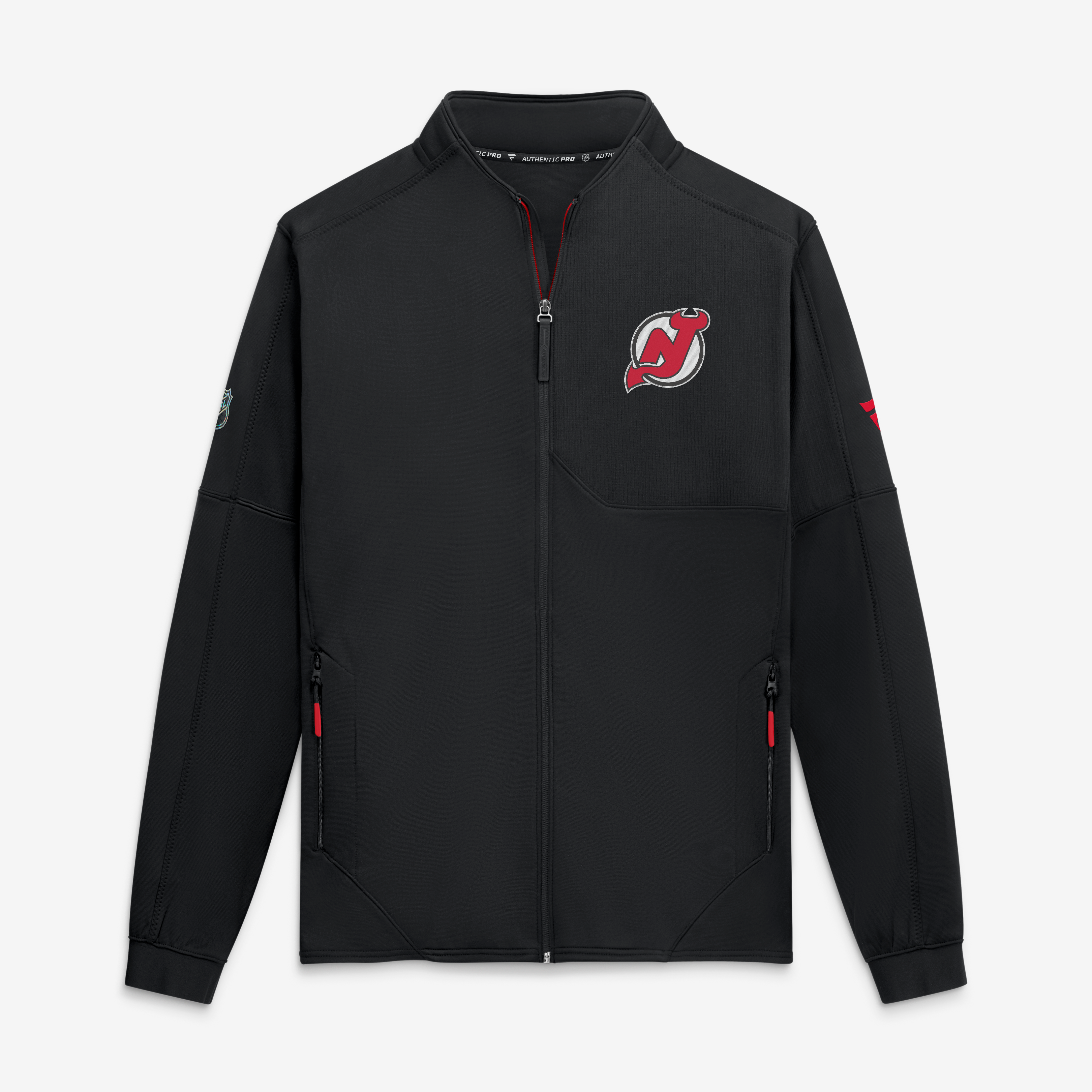 Men's Fanatics Black New Jersey Devils Authentic Pro Rink Fleece Full-Zip Jacket