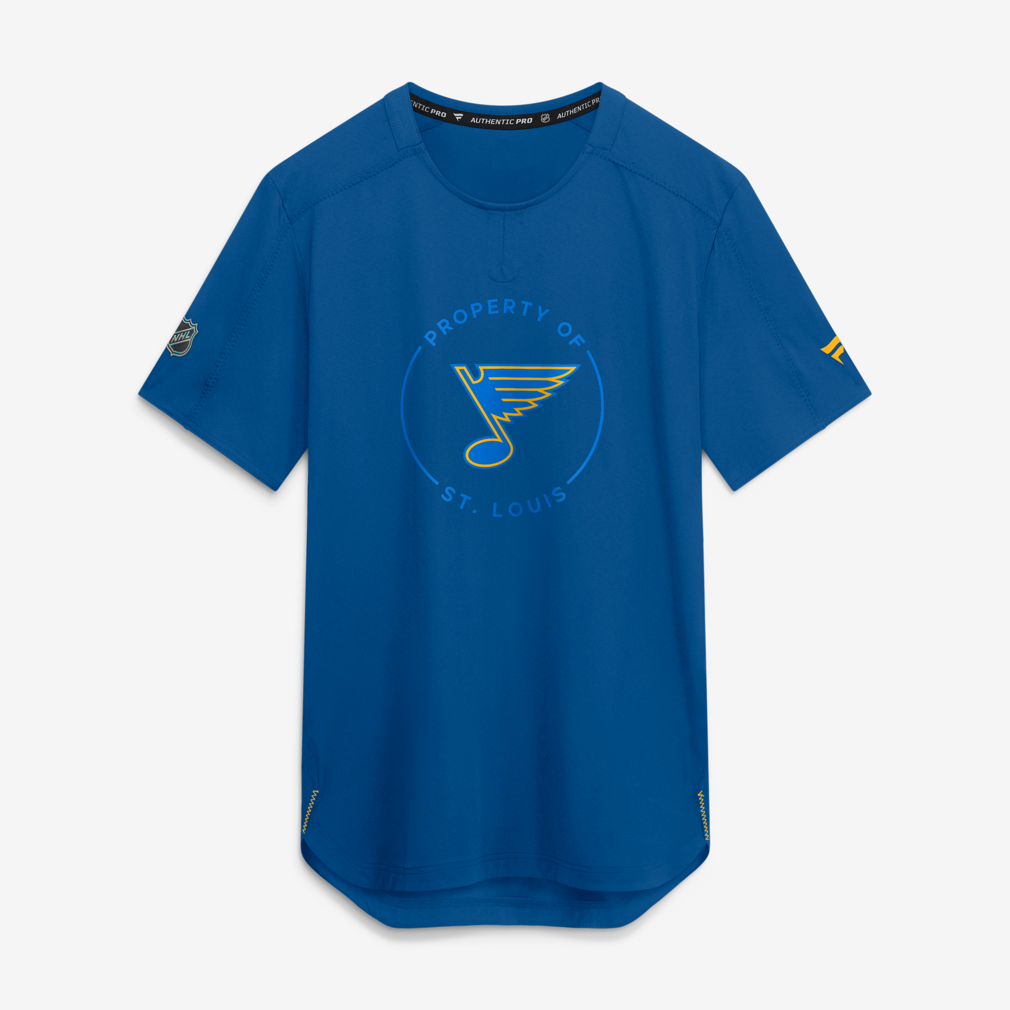 Men's Fanatics Blue St. Louis Blues Authentic Pro Train Performance T-Shirt