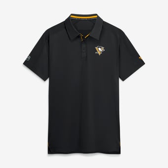 Men's Fanatics Black Pittsburgh Penguins Authentic Pro Rink Polo