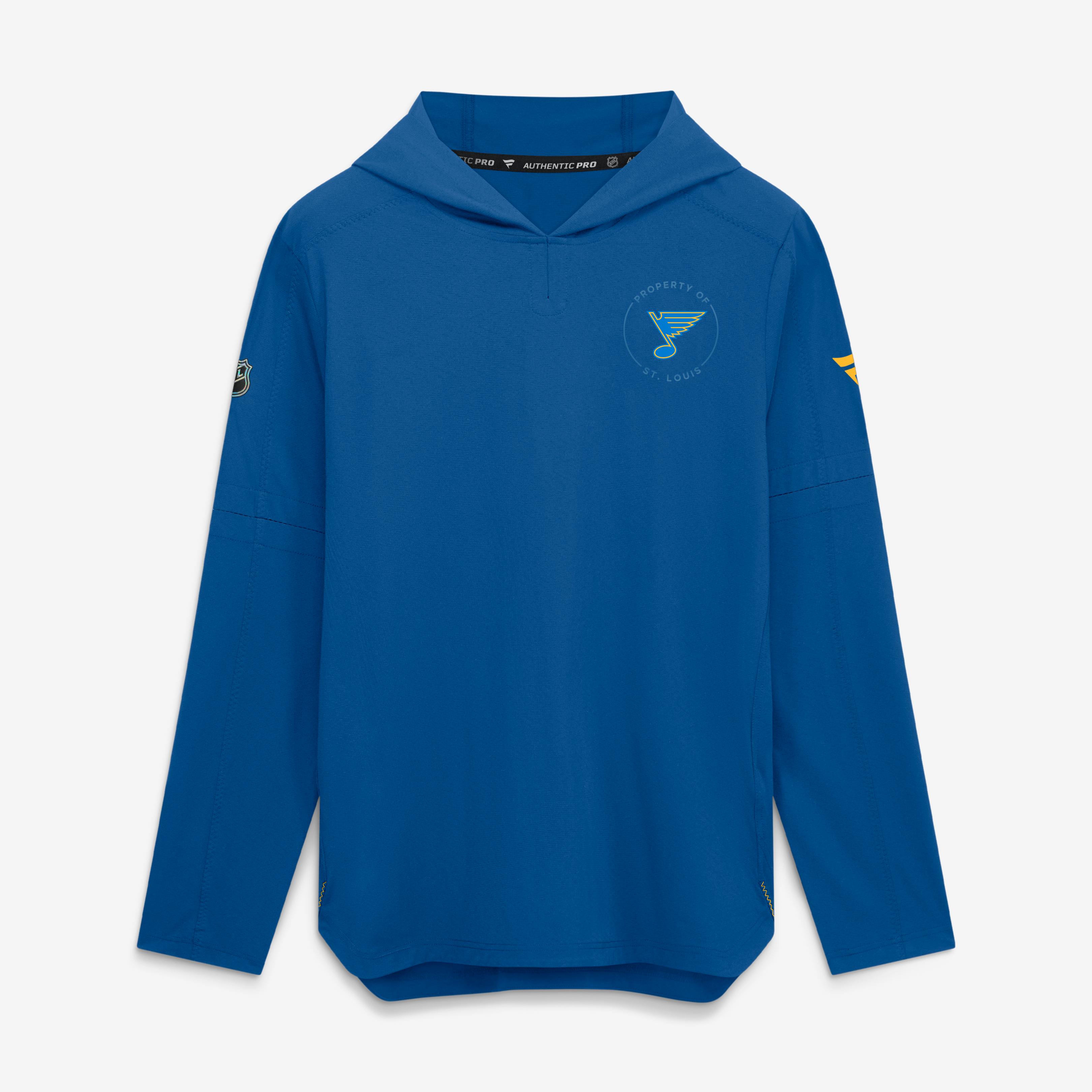 Men's Fanatics Blue St. Louis Blues Authentic Pro Train Lightweight Hoodie