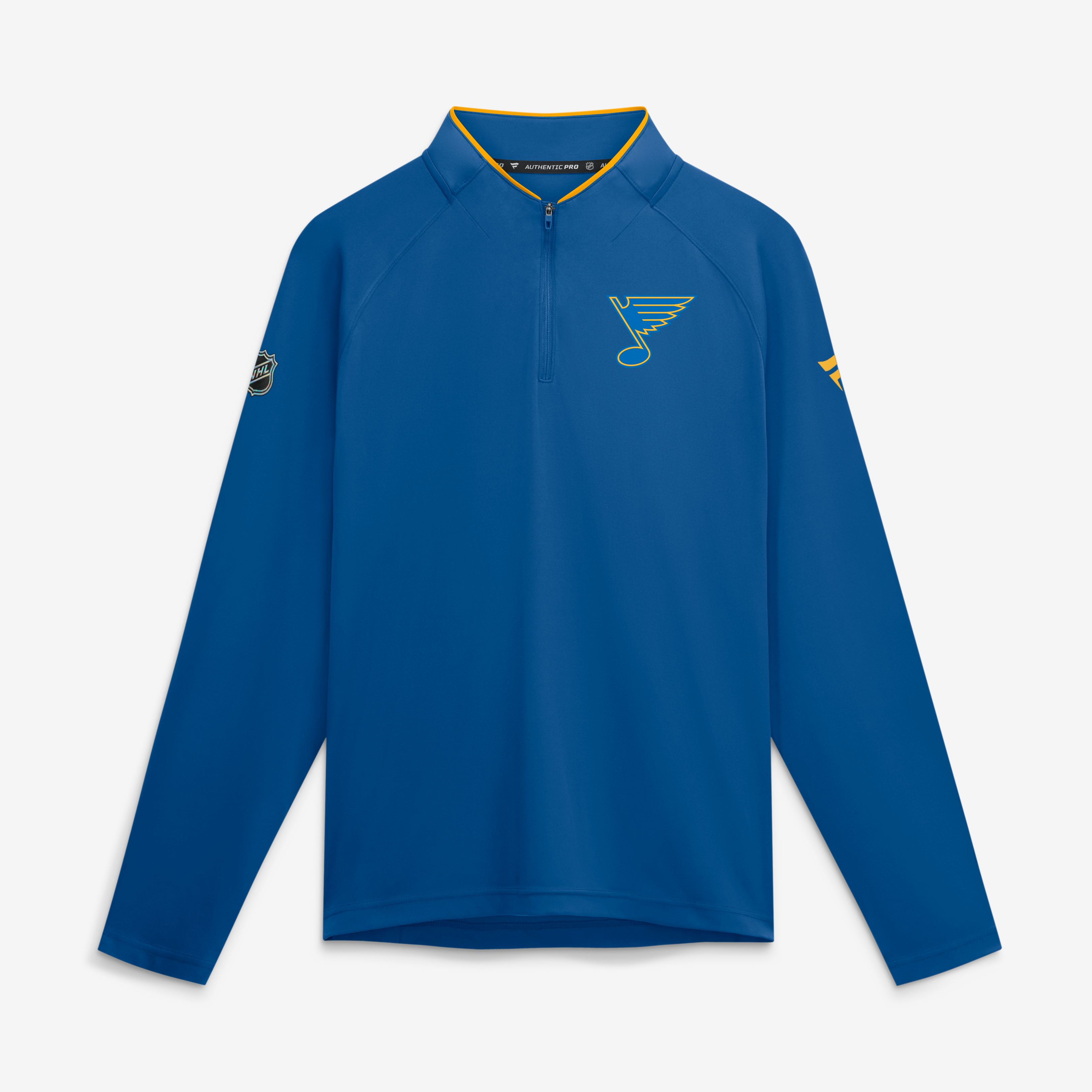 Men's Fanatics Blue St. Louis Blues Authentic Pro Rink Lightweight Quarter-Zip Pullover
