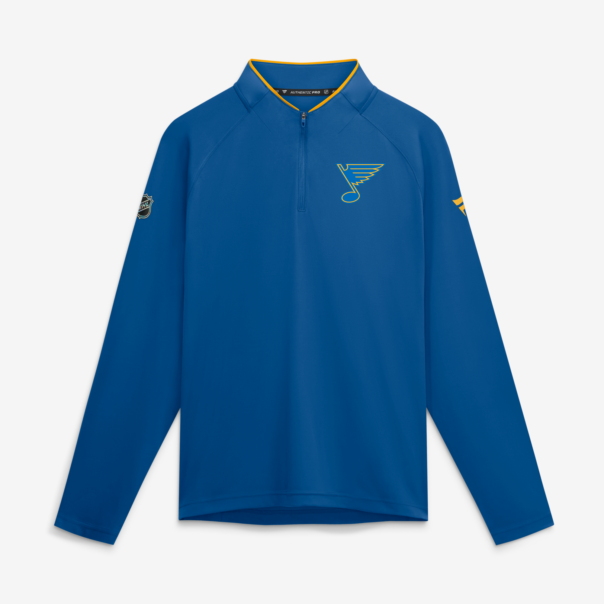 Men's Fanatics Blue St. Louis Blues Authentic Pro Rink Lightweight Quarter-Zip Pullover