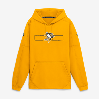 Men's Fanatics Gold Pittsburgh Penguins Authentic Pro Rink Fleece Pullover Hoodie