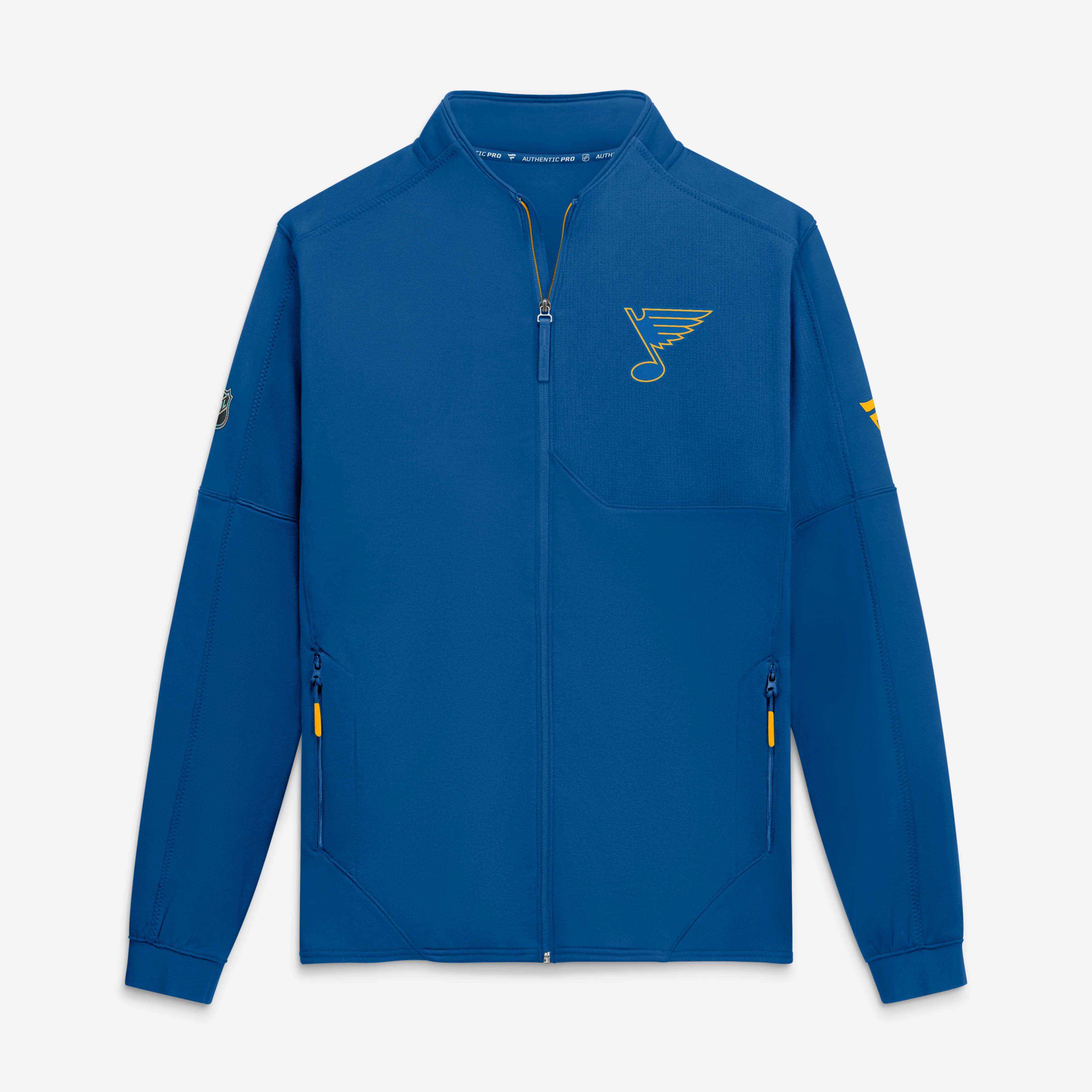 Men's Fanatics Blue St. Louis Blues Authentic Pro Rink Fleece Full-Zip Jacket