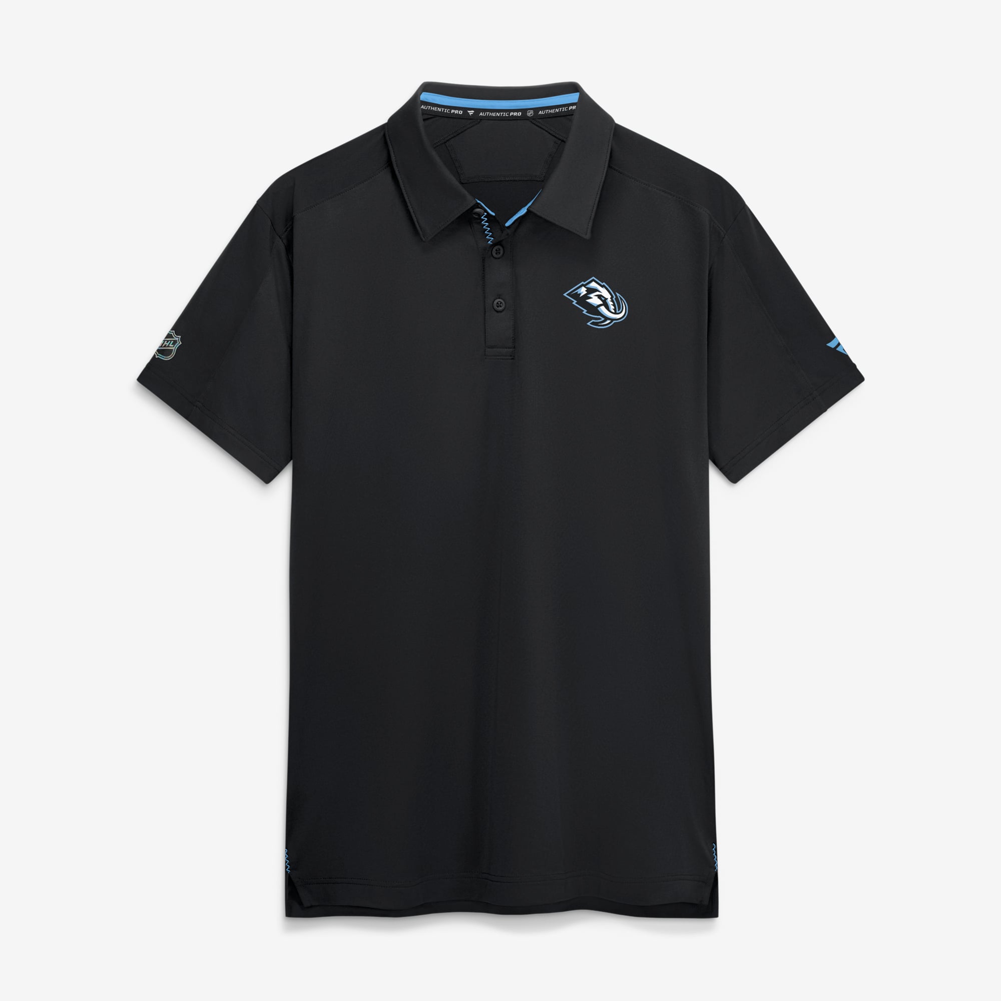Men's Fanatics Black Utah Mammoth Authentic Pro Rink Polo