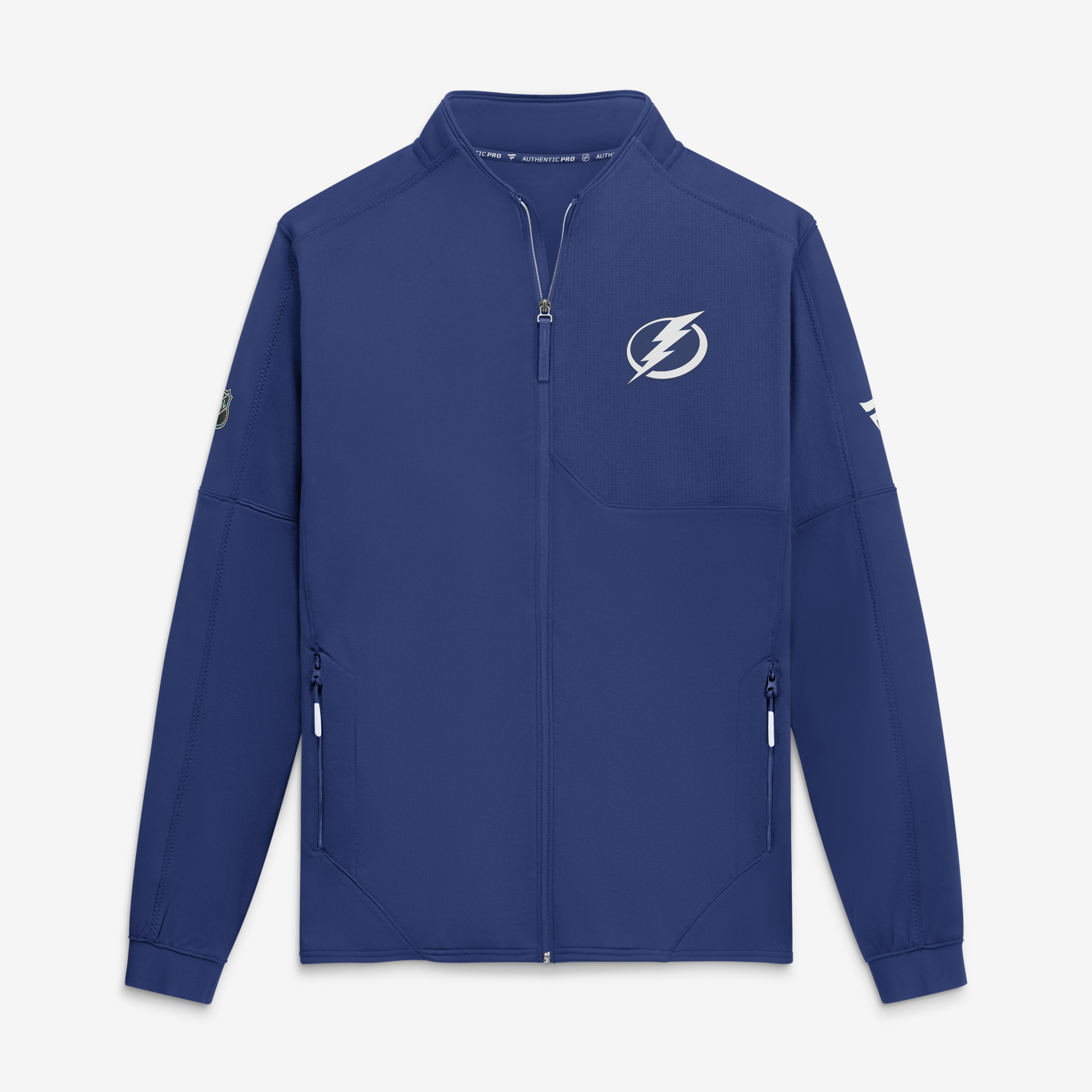 Men’s Fanatics Blue Tampa Bay Lightning Authentic Pro Rink Fleece Full-Zip Jacket