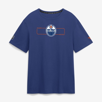 Men's Fanatics Royal Edmonton Oilers Authentic Pro Primary Logo T-Shirt