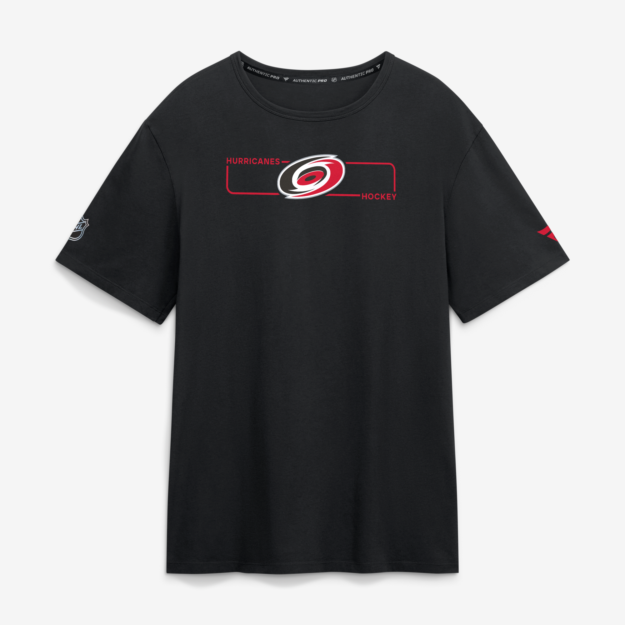 Men's Fanatics Black Carolina Hurricanes Authentic Pro Primary Logo T-Shirt