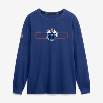 Men's Fanatics Royal Edmonton Oilers Authentic Pro Primary Logo Long Sleeve T-Shirt