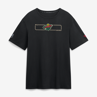 Men's Fanatics Black Minnesota Wild Authentic Pro Primary Logo T-Shirt