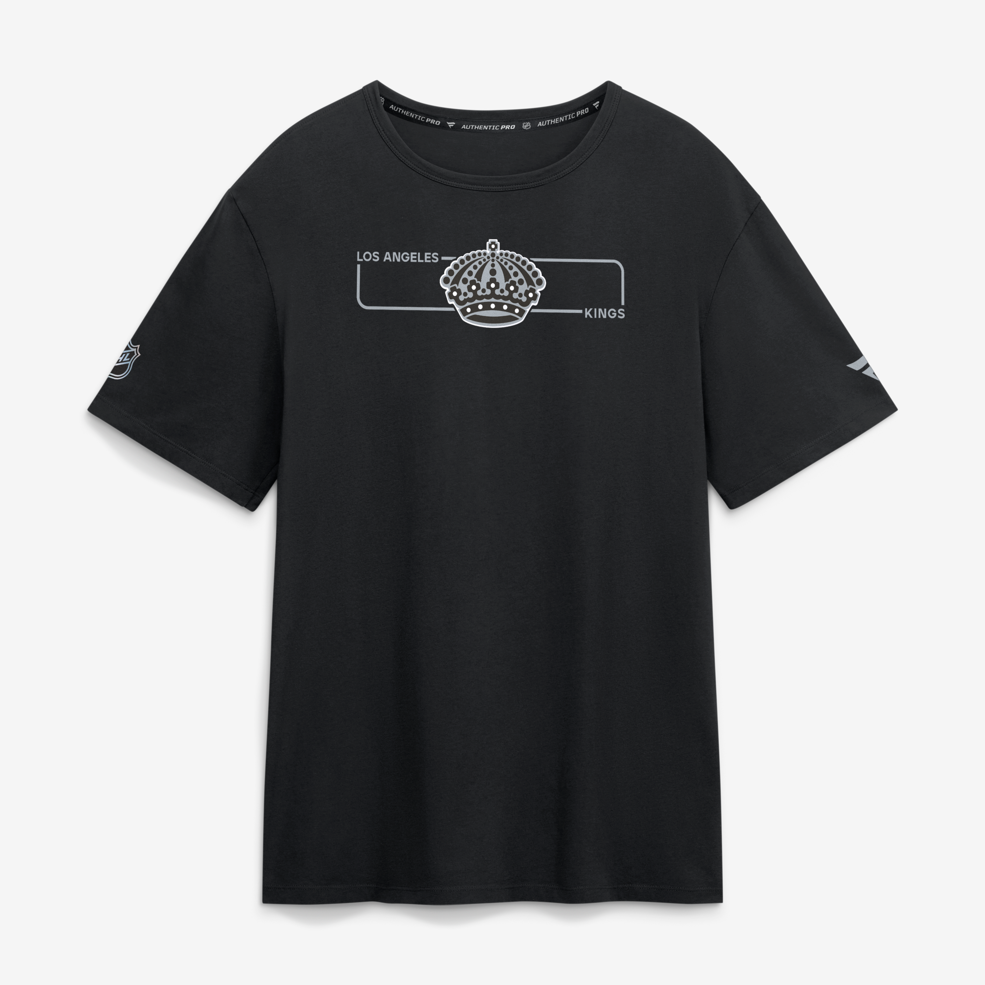 Men's Fanatics Black Los Angeles Kings Authentic Pro Primary Logo T-Shirt
