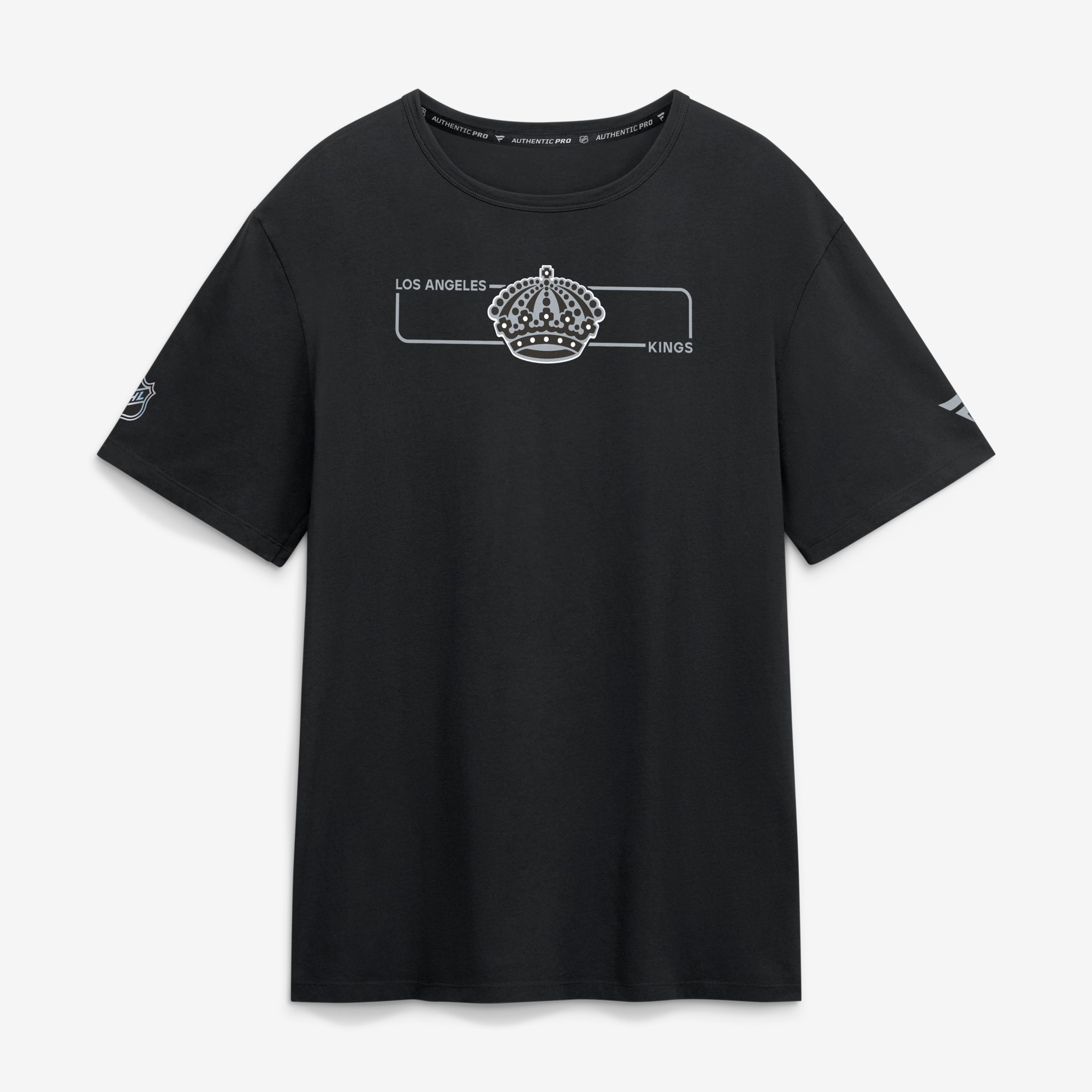 Men's Fanatics Black Los Angeles Kings Authentic Pro Primary Logo T-Shirt