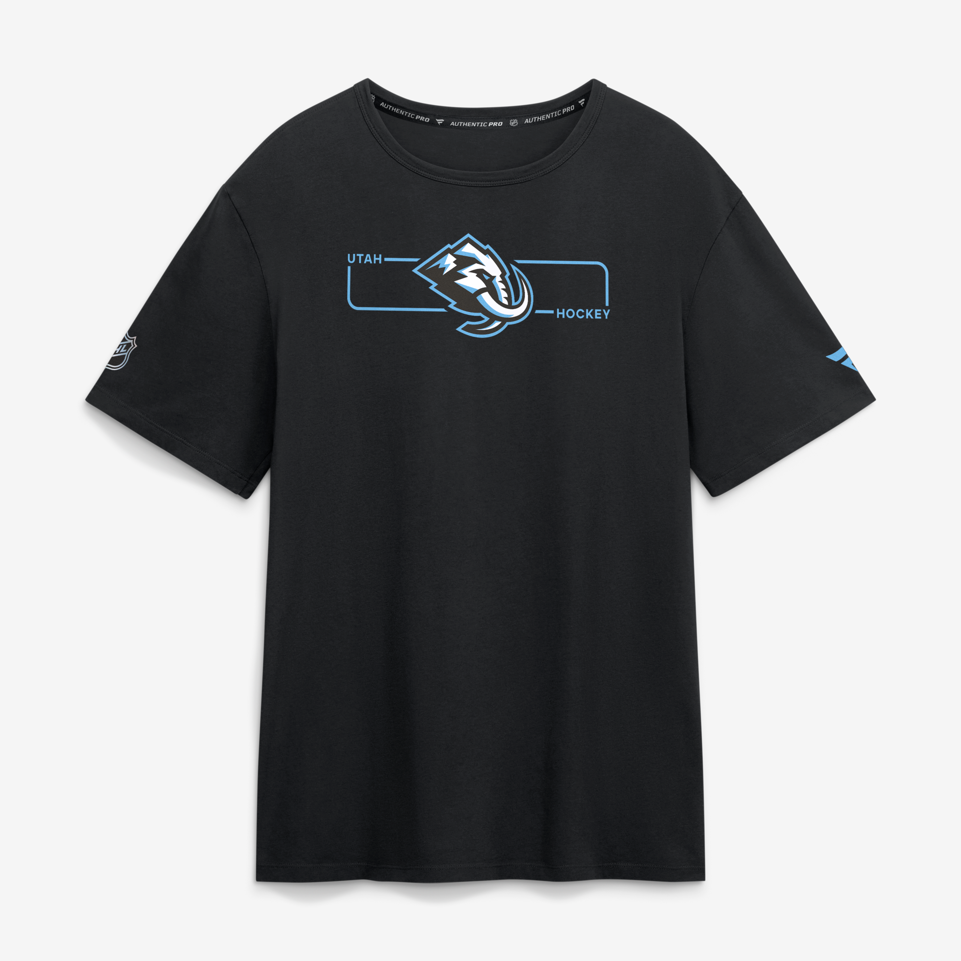 Men's Fanatics Black Utah Mammoth Authentic Pro Primary Logo T-Shirt