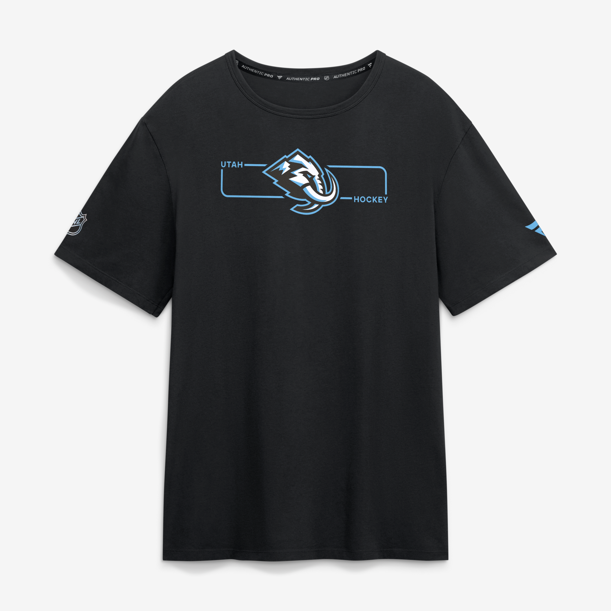 Men's Fanatics Black Utah Mammoth Authentic Pro Primary Logo T-Shirt