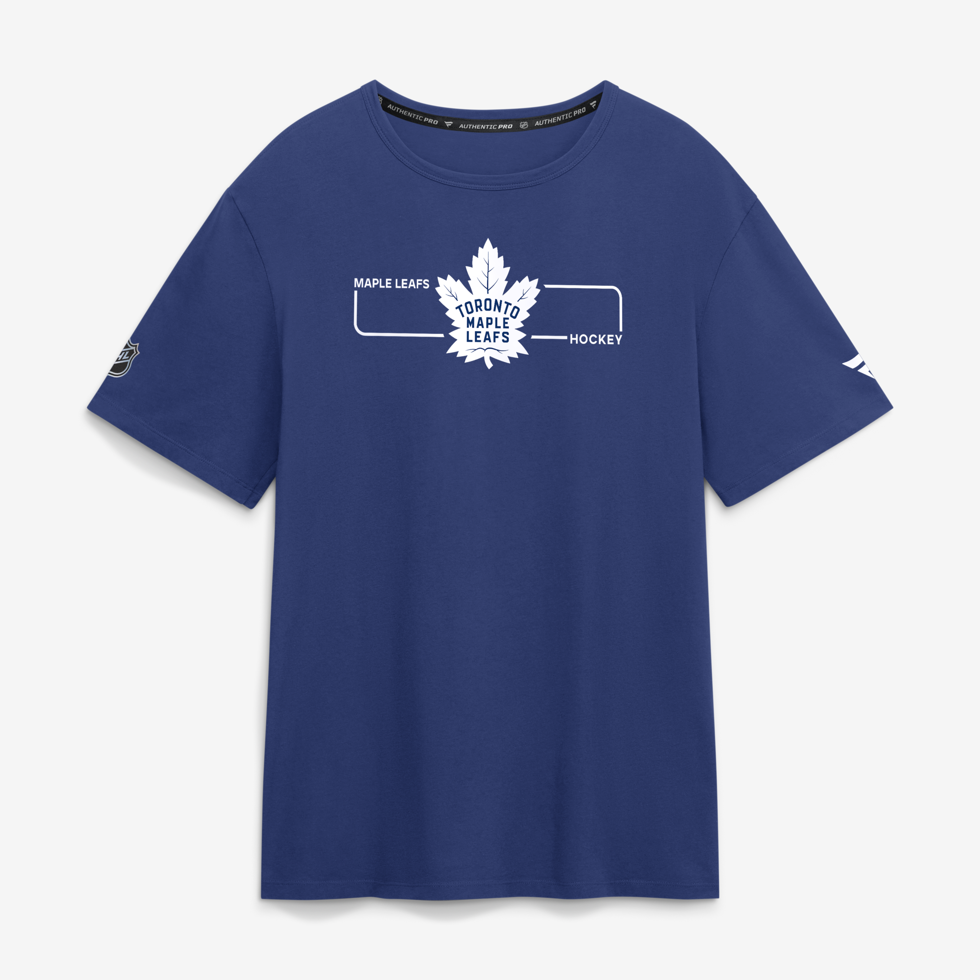 Men's Fanatics Blue Toronto Maple Leafs Authentic Pro Primary Logo T-Shirt