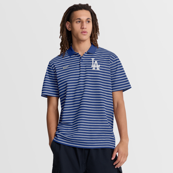 Men's Nike Royal/White Los Angeles Dodgers Striped Victory Dri-FIT Polo
