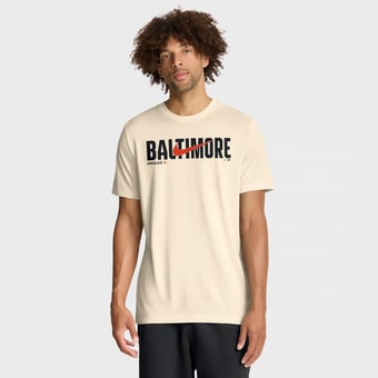 Men's Nike Cream Baltimore Orioles Swoosh Legend Dri-FIT T-Shirt
