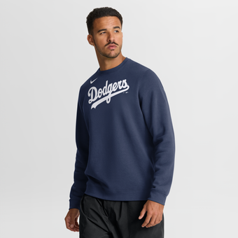 Men's Nike Navy Los Angeles Dodgers Primetime Wordmark Sweatshirt