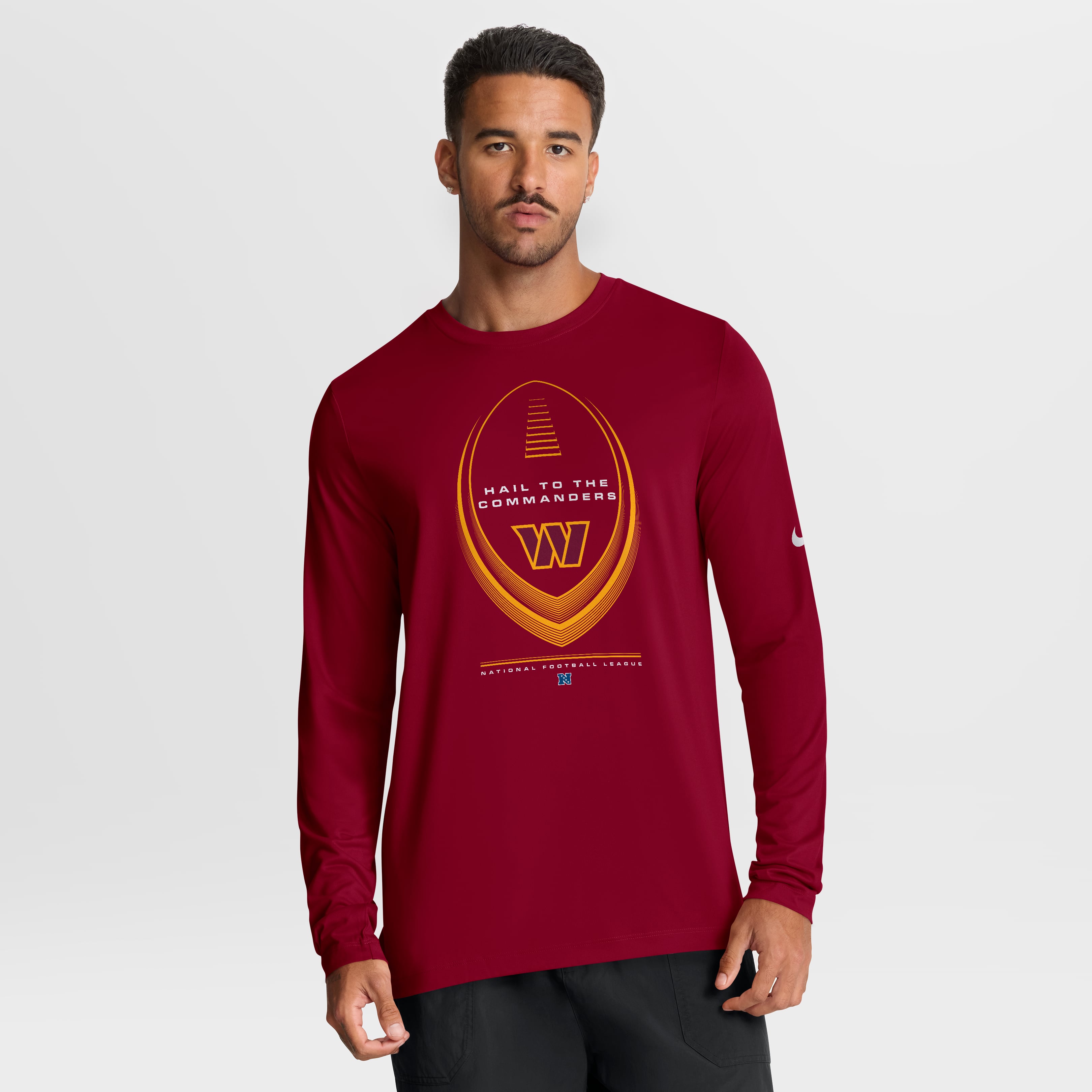 Men's Nike Burgundy Washington Commanders Legend Icon Dri-FIT Long Sleeve T-Shirt