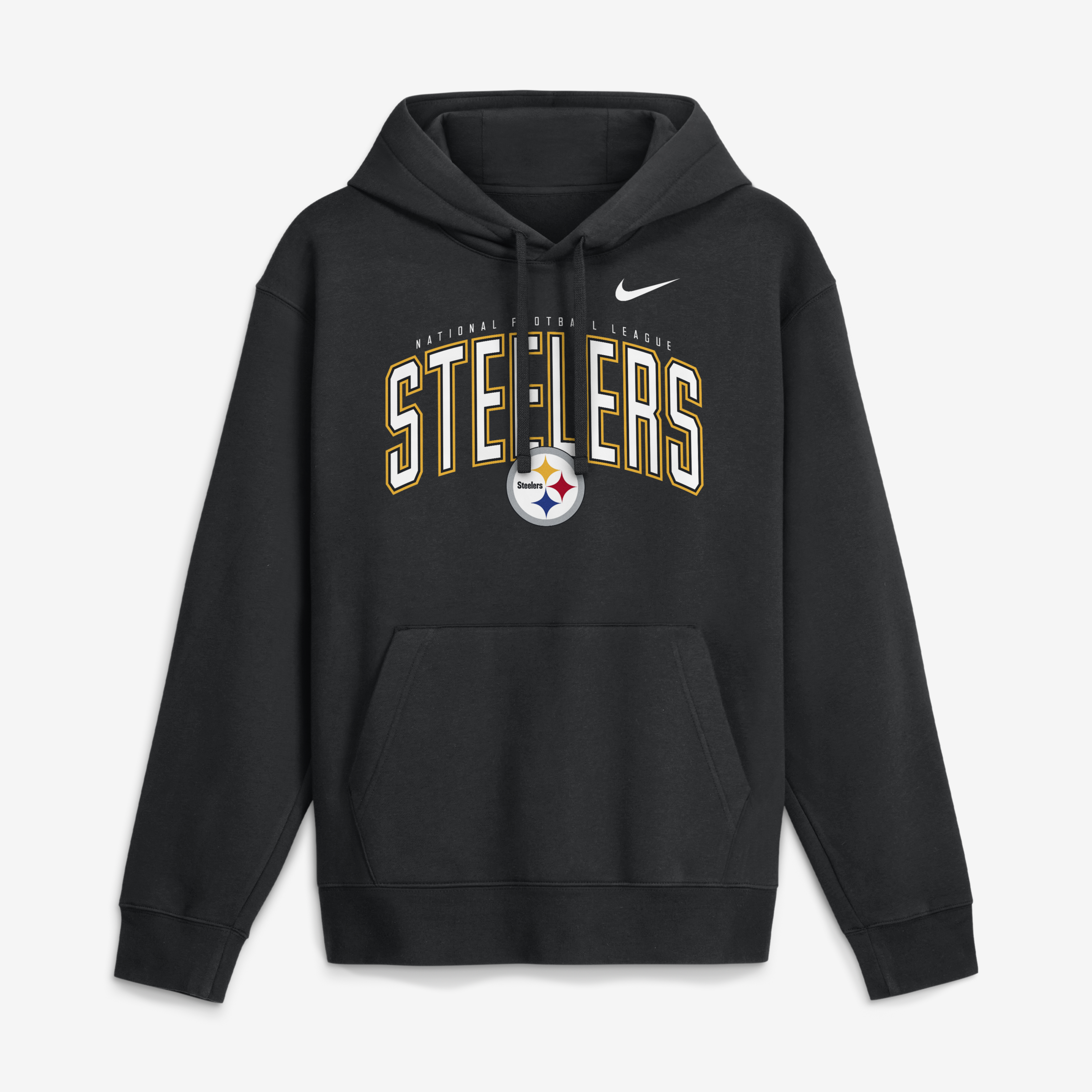Men's Nike Black Pittsburgh Steelers Expect Victory Club Fleece Pullover Hoodie