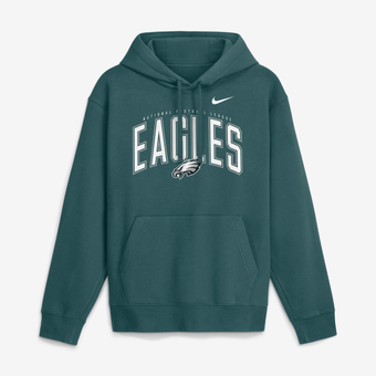 Men's Nike Midnight Green Philadelphia Eagles Expect Victory Club Fleece Pullover Hoodie