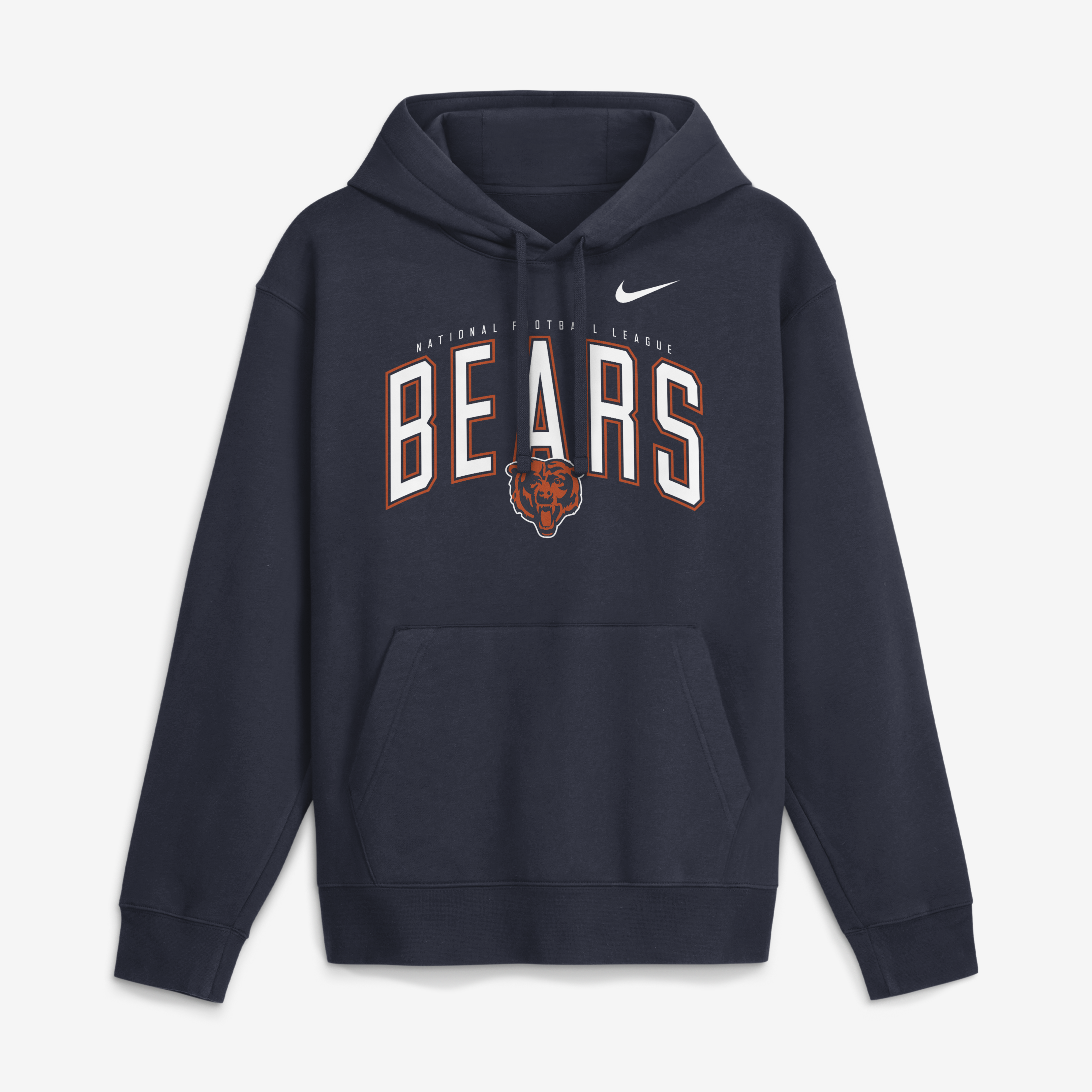 Men's Nike Navy Chicago Bears Expect Victory Club Fleece Pullover Hoodie