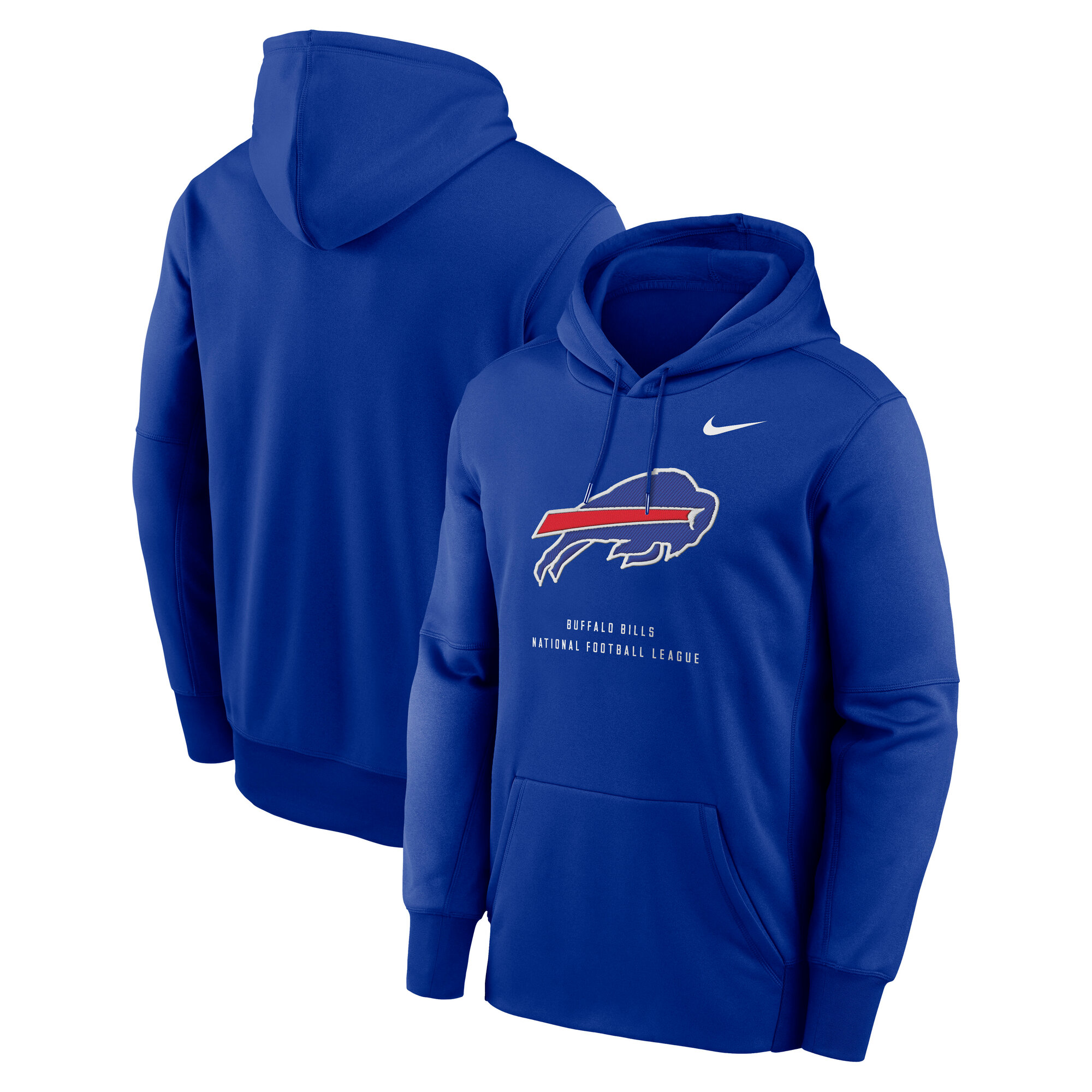 Men's Nike Royal Buffalo Bills Toss Sweep Therma-FIT Hoodie