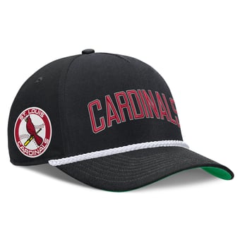 Men's Nike Black St. Louis Cardinals Cooperstown Collection Rise Adjustable Hat