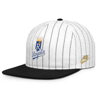 Men's Nike White/Black Kansas City Royals Cooperstown Collection Pro Adjustable Hat