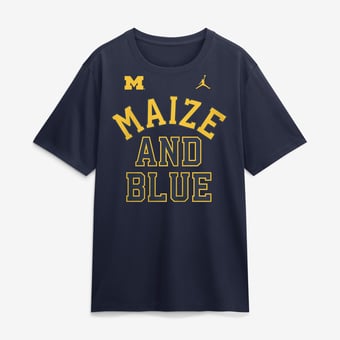 Men's Jordan Brand  Navy Michigan Wolverines Primetime Arch Mantra Legend Dri-FIT T-Shirt