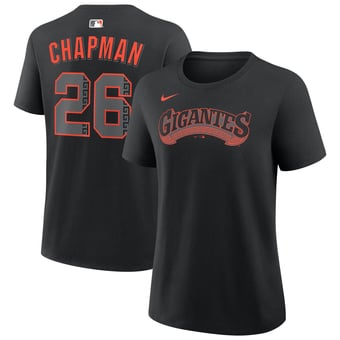 Women's Nike Matt Chapman Black San Francisco Giants Name & Number T-Shirt