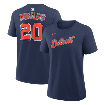 Women's Nike Spencer Torkelson Navy Detroit Tigers Name & Number T-Shirt