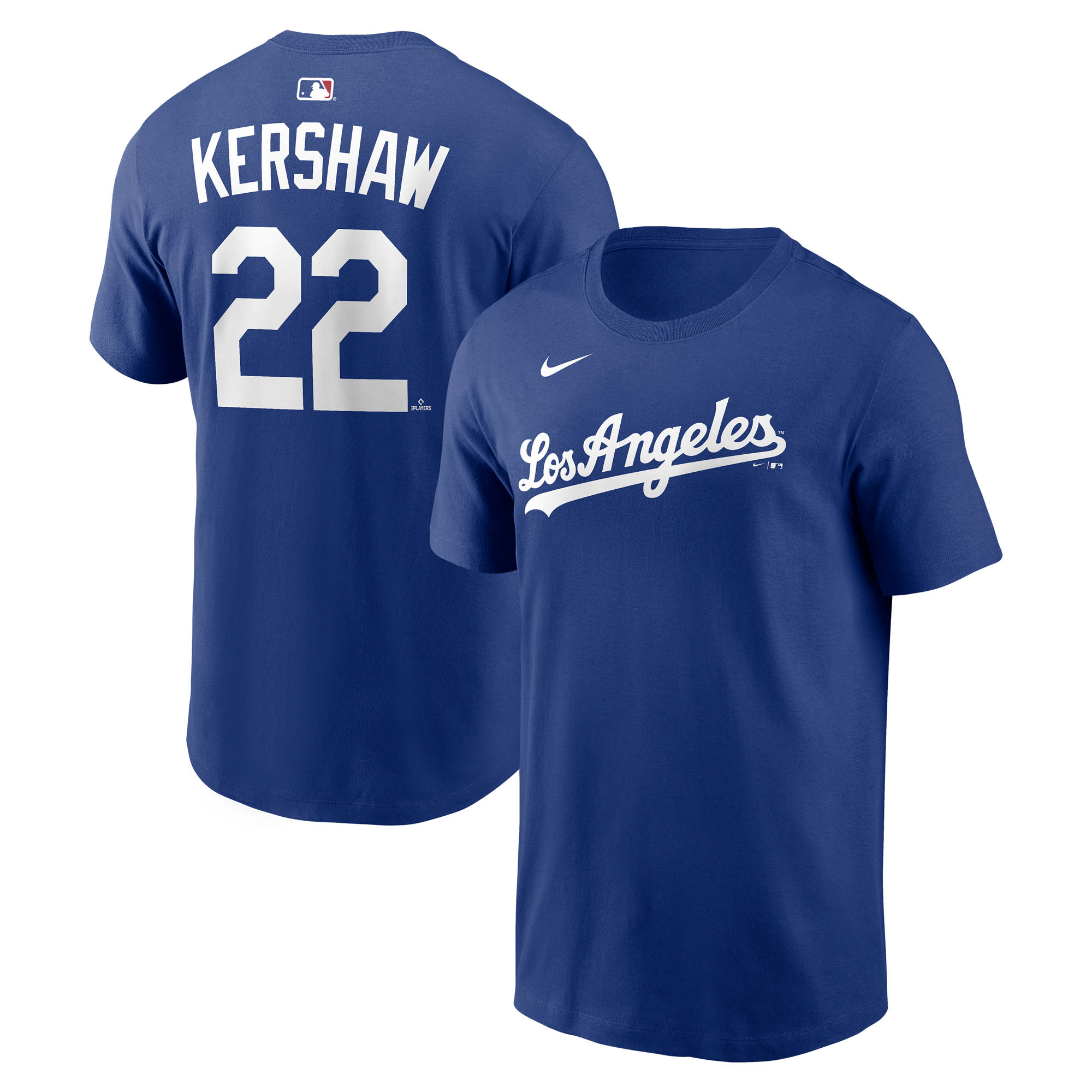 Men's Nike Clayton Kershaw Royal Los Angeles Dodgers Alternate 2 Name & Number T-Shirt
