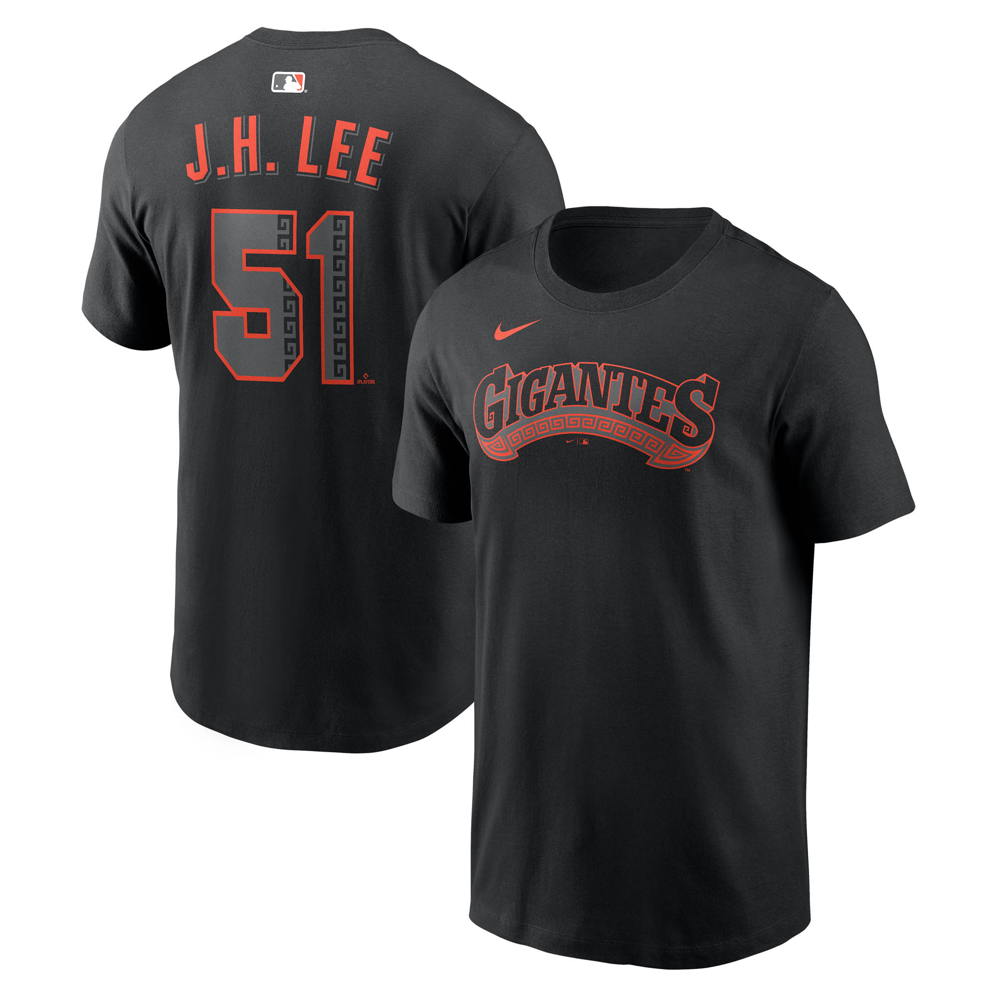 Men's Nike Jung Hoo Lee Black San Francisco Giants Alternate 2 Name & Number T-Shirt