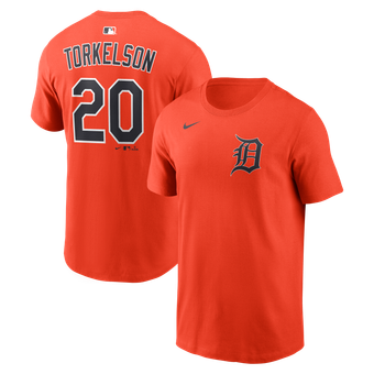 Men's Nike Spencer Torkelson Orange Detroit Tigers Name & Number T-Shirt