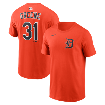 Men's Nike Riley Greene Orange Detroit Tigers Name & Number T-Shirt
