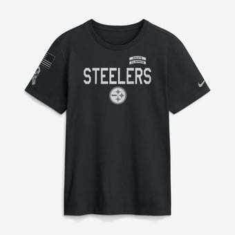 Men's Nike  Black Pittsburgh Steelers 2026 Salute to Service Sideline Dri-FIT T-Shirt