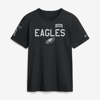 Men's Nike  Black Philadelphia Eagles 2026 Salute to Service Sideline Dri-FIT T-Shirt