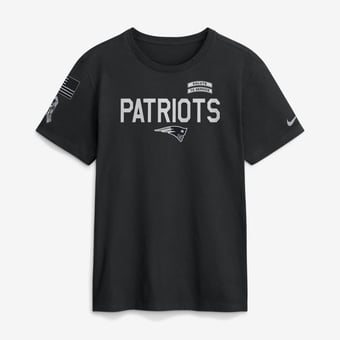 Men's Nike  Black New England Patriots 2026 Salute to Service Sideline Dri-FIT T-Shirt