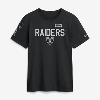 Men's Nike  Black Las Vegas Raiders 2026 Salute to Service Sideline Dri-FIT T-Shirt