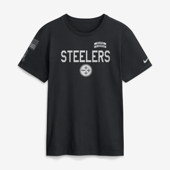 Men's Nike  Black Pittsburgh Steelers 2026 Salute to Service Sideline Dri-FIT T-Shirt