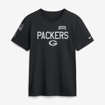 Men's Nike  Black Green Bay Packers 2026 Salute to Service Sideline Dri-FIT T-Shirt